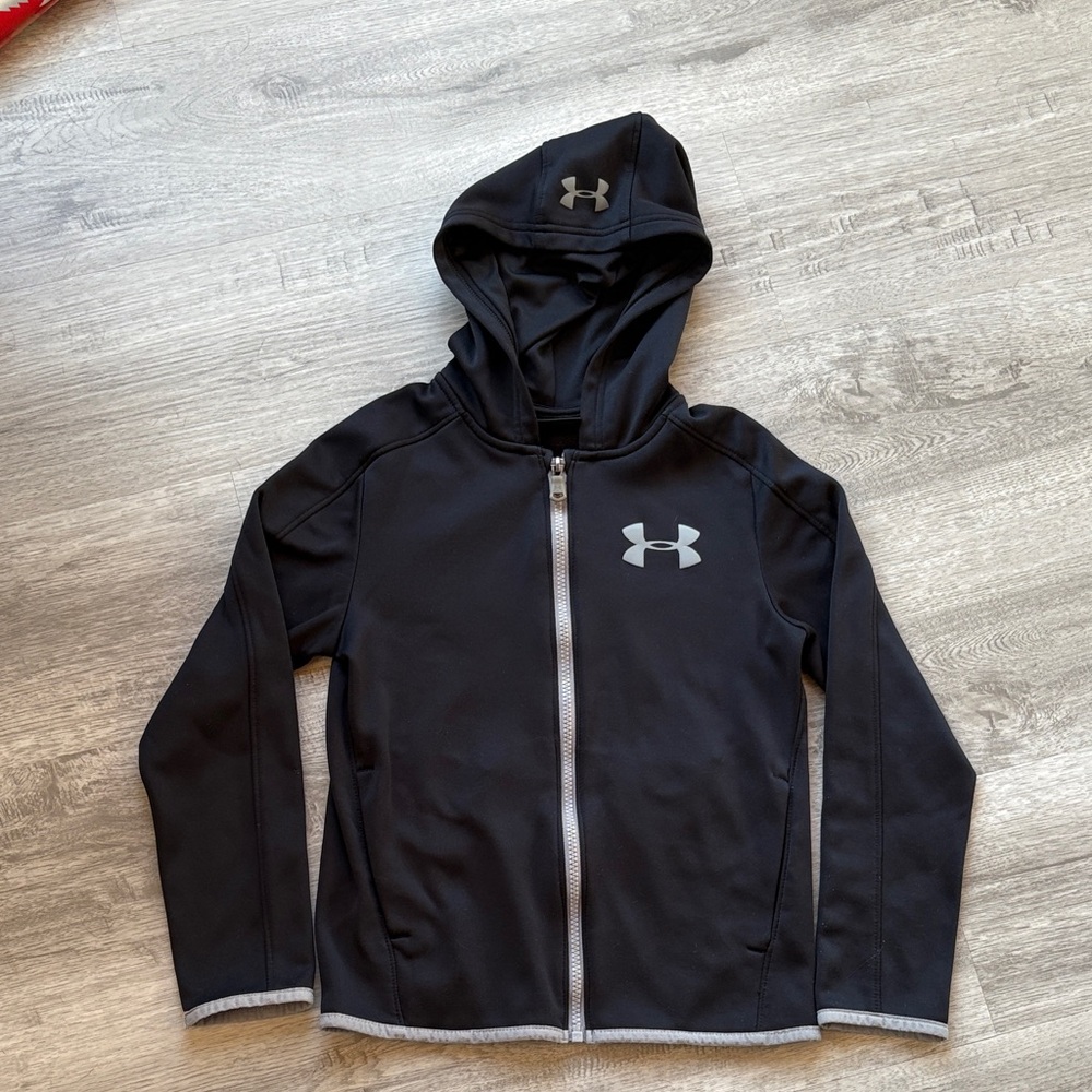 Under Armour Kids Black Full-Zip Hoodie